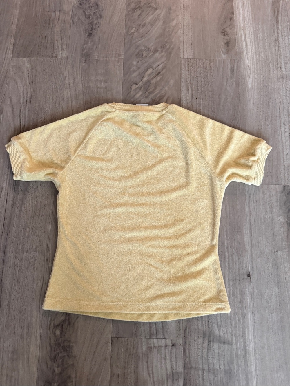 Adidas Originals 3-Stripe Yellow Terry Towel Cali Tee